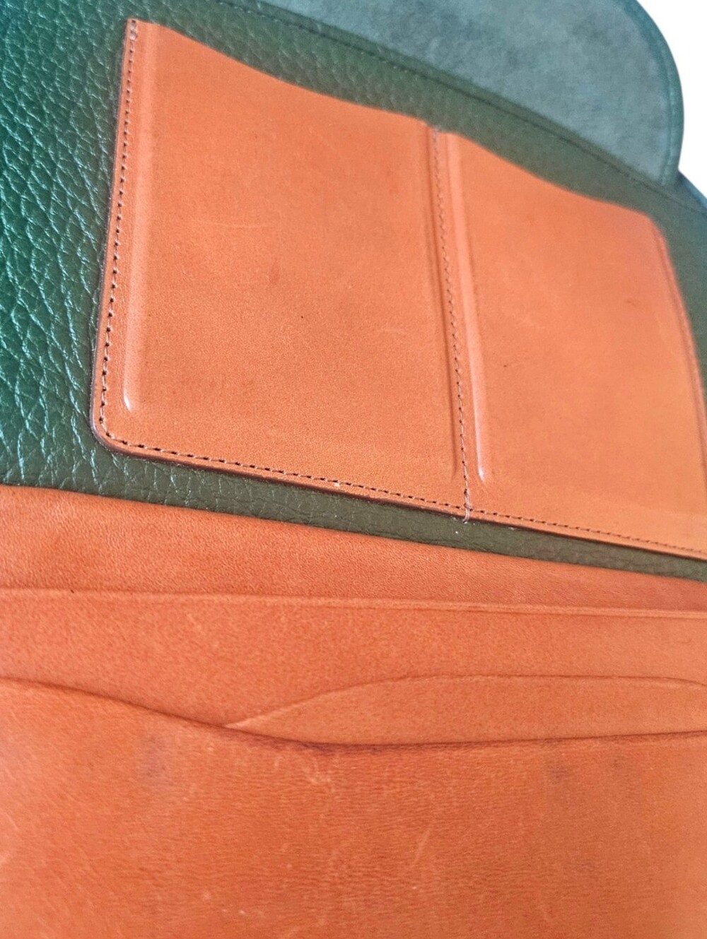 Dooney & Bourke Dark Green Pebbled All Weather Leatger Kilty Bag Purse - Picture 13 of 14